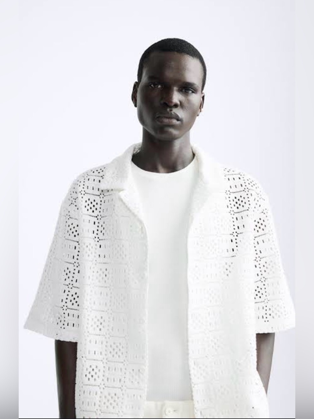 ZARA summer crochet shirt